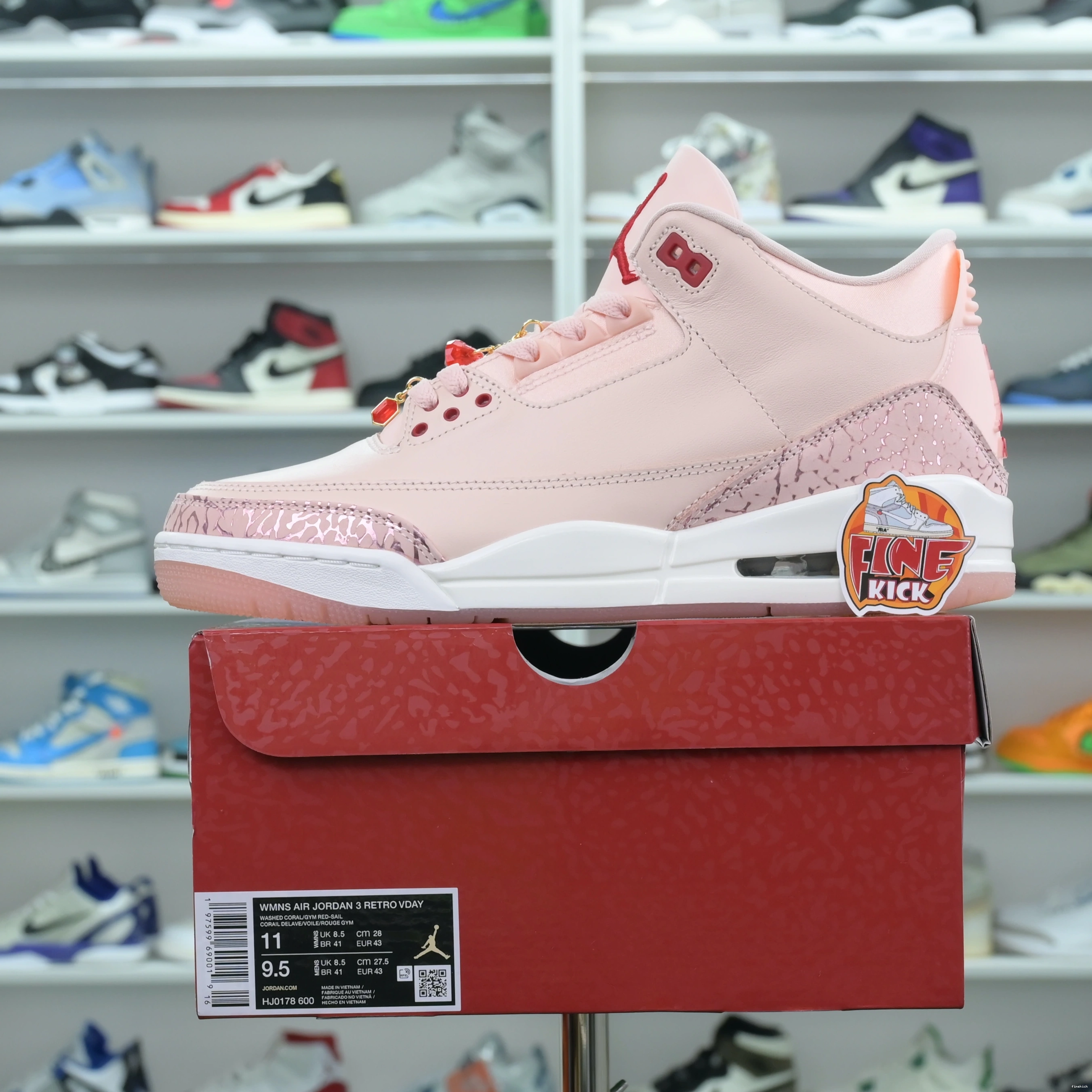 Valentine's Jordan Jordan 3 Air Day 1231